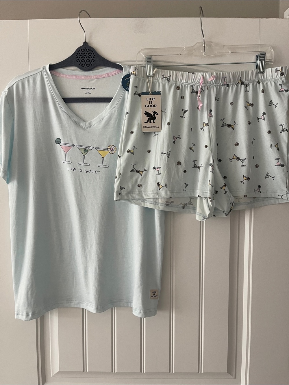 Life is Good Sleep Shorts Pajamas Large NWT